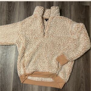Express Sherpa Quarter-Zip Pullover size XS